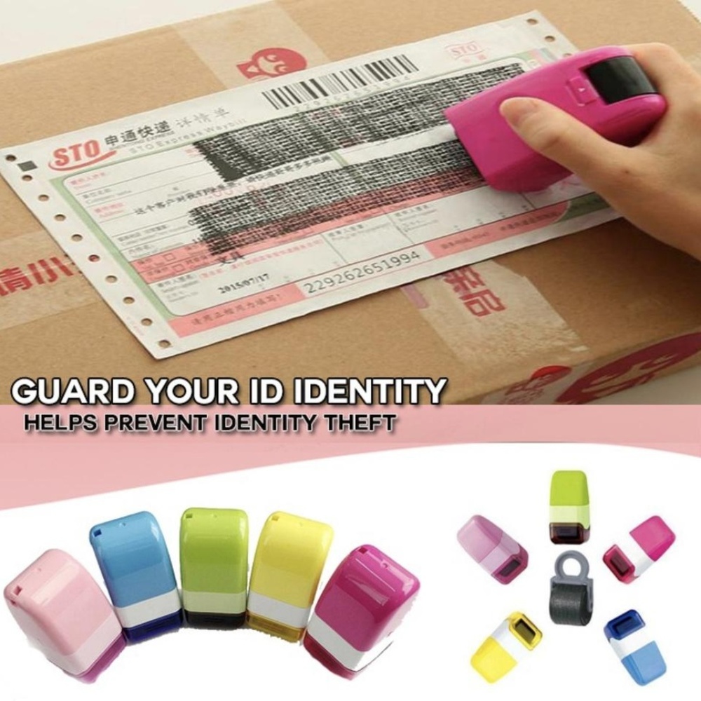 Identity theft Protection Stamp Roller data block